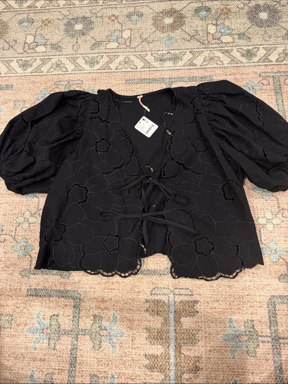 Free People June Eyelet Shirt | Size Small NWT - Picture 2 of 4